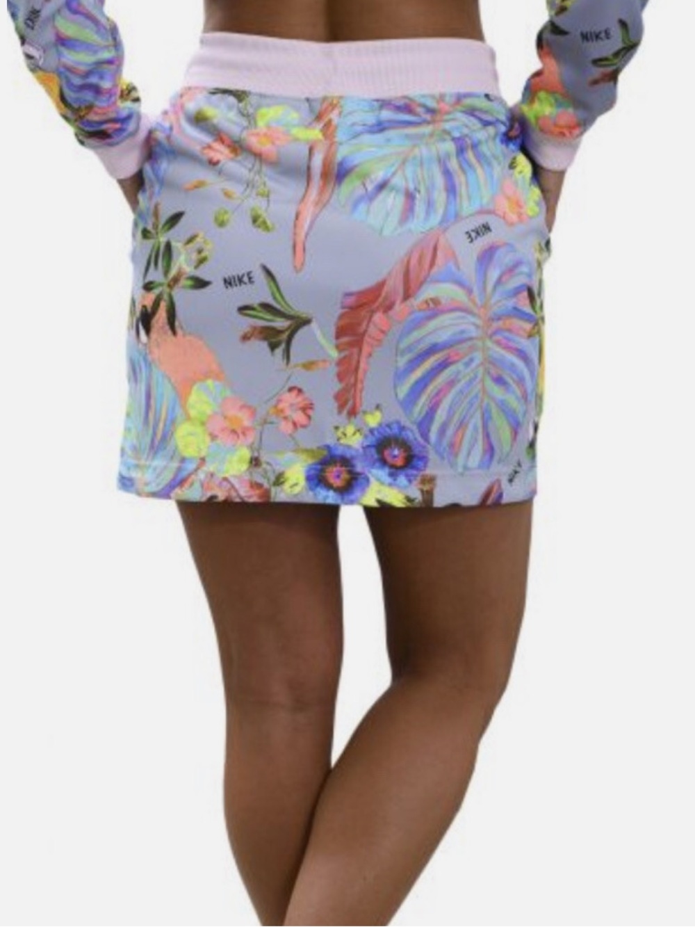 Nike Multicolor Tropical Floral Athletic Skirt with Pastel Accents hawaiian - Picture 11 of 13